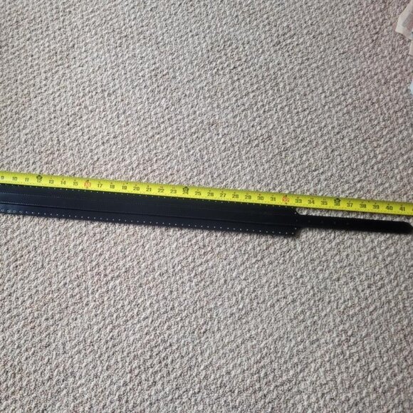 Loft black leather, gold studded, waist belt in size M/L NWT - Picture 5 of 9